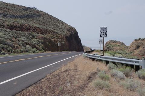 Road cut through the hill